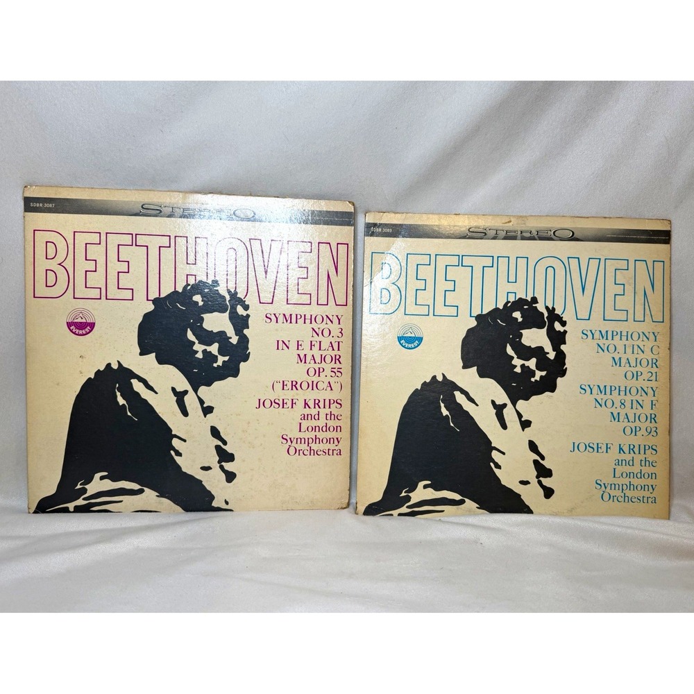 Everest Beethoven Eroica LPs Josef Krips London Symphony + Decca Jazz Vol 2-3